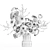 Spring Blossom Bouquet Set 3D model small image 7