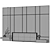  Modern Upholstered Headboard - Grey 3D model small image 4