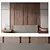  Modern Upholstered Headboard - Grey 3D model small image 6