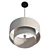 Vintage Industrial Iron Pendant Lamp 3D model small image 4