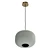 Frosted Ribbed Pendant Light 3D model small image 5