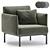 Contemporary Armchair: Penn by West Elm 3D model small image 3