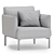 Contemporary Armchair: Penn by West Elm 3D model small image 5