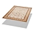 Handcrafted Wool Silk Blend Carpet 3D model small image 2