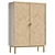 Modern Wooden Cabinet, UV Unwrapped 3D model small image 1