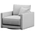 Modern Swivel Armchair, Sleek Design 3D model small image 6