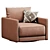 Modern Swivel Armchair, Sleek Design 3D model small image 7