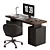 Sleek Workspace 3D Model 3D model small image 2