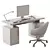 Sleek Workspace 3D Model 3D model small image 4