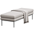 Designer Upholstered Bench by Amura 3D model small image 2