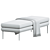 Designer Upholstered Bench by Amura 3D model small image 3