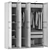 IKEA Wardrobe Set 02 completo 3D model small image 7