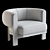 Elegant Vanderbilt Chair, 3Ds Max 3D model small image 5