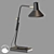 Modern Black Table Lamp 40cm 3D model small image 1