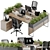 Corona Legacy Office Furniture Set 3D model small image 1