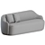 Fogia Barba Club Sofa: Modern Elegance 3D model small image 2