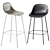Muuto Fiber Bar Stool Set 3D model small image 1