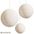 Modern HAY Round Paper Pendant 3D model small image 1