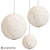 Modern HAY Round Paper Pendant 3D model small image 2