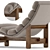 Elegant Upholstered Philippe Chaise Lounge 3D model small image 4