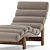 Elegant Upholstered Philippe Chaise Lounge 3D model small image 5