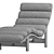 Elegant Upholstered Philippe Chaise Lounge 3D model small image 14