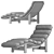 Elegant Upholstered Philippe Chaise Lounge 3D model small image 19