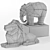 Polygonal Lion Elephant 3D Model 3D model small image 6