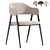 Modern Twin Chair in Gray 3D model small image 2