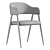 Modern Twin Chair in Gray 3D model small image 6