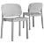 Billiani White Upholstered Chair 3D model small image 8
