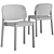Billiani White Upholstered Chair 3D model small image 16