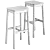 Billiani White Stool with Upholstered Seat 3D model small image 8