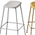 Minimalist Muuto Fiber Bar Stool 3D model small image 6