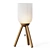 Minimalist Solid Wood Table Lamp 3D model small image 5