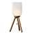 Minimalist Solid Wood Table Lamp 3D model small image 6