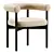 Contemporary Auria Dining Chair Copper 3D model small image 2