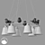 White Birds Chandelier 6-Light Ø90 3D model small image 2