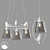 White Birds Chandelier 6-Light Ø90 3D model small image 3