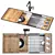 Ruvati Sink Set Collection - 3 Sinks 3D model small image 5