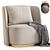 Luxury Armchair MCQUEEN by Cazarina 3D model small image 1
