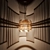 Bamboo Lines Pendant Light 3D model small image 4