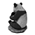 Panda Decorative Statue Figurine 3D model small image 5