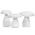 Whimsical Mushroom Stool Trio 3D model small image 2