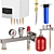 Complete Heating System Bundle 3D model small image 2