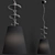 Eva Crystal Pendant Lamp Beauty 3D model small image 2