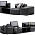 FENDA Cube Sofa Corona 5 3D model small image 3