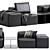 FENDA Cube Sofa Corona 5 3D model small image 4