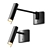 Modern Swing Arm Sconce - Astro Lighting 3D model small image 1