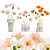 Modern Glass Vase Bouquet 3D model small image 1